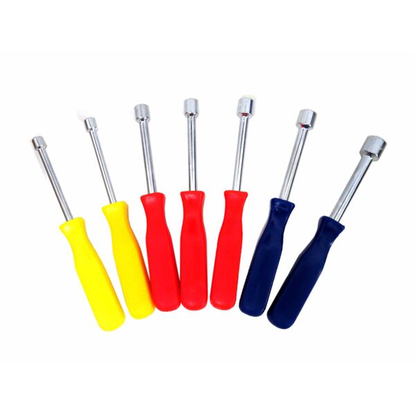 Jogo De Chave Canhão 7 Peças Cabo Colorido Lugatools