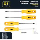 Jogo De Chave De Fenda Oz Modelo Kc600 6 Pcs