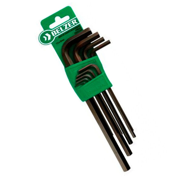 Jogo De Chave Hexagonal Longa 1 5 A 10mm Belzer 9 Peças 22042