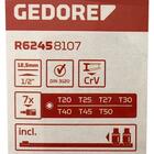 Jogo De Chave Soquete 1/2 Tx T20-t50 7peças Gedore R62458107