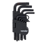 Jogo de Chave Torx 9 peças T-10 a T-50 Vonder