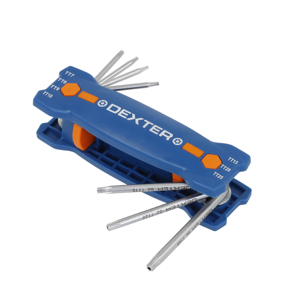 Jogo de Chave Torx TT7 a TT25 Dexter | Leroy Merlin