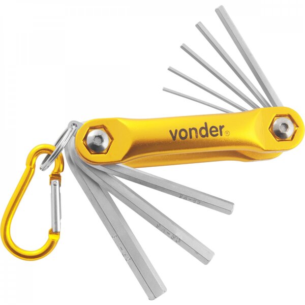 Jogo De Chaves Allen 15 Mm A 8 Mm 8 Peças Vonder