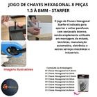 Jogo De Chaves Allen Hexagonal 8pçs 1.5 Á 8mm Starfer