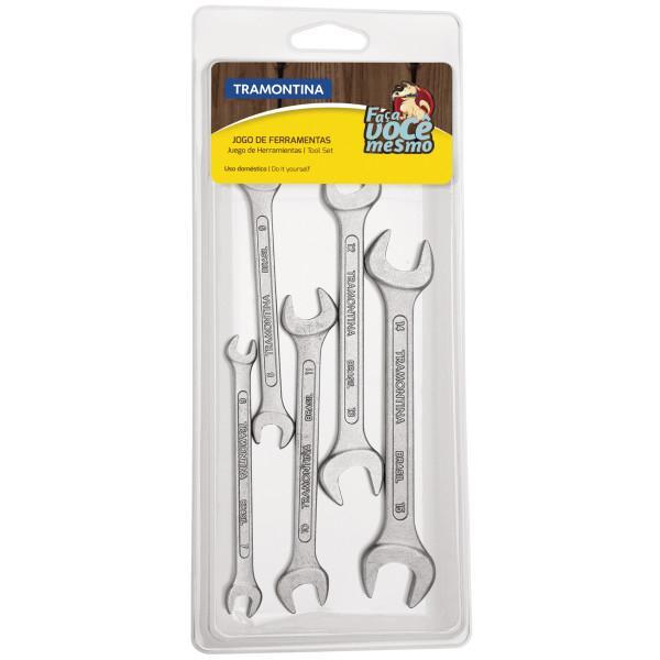 Jogo De Chaves Fixas Tramontina Com Corpo Em Aço Especial Cro