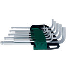 Jogo De Chaves Hexagonal 1/16 A 3/8 Pol Abaulada Longa Sata S