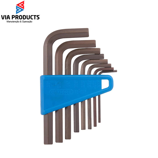 Jogo De Chaves L Hexagonais Allen 42-88p 8 Peças 012.153 Gedo