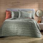 Jogo De Colcha Casal Altenburg Malha Fio Penteado Bits Verde