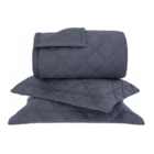 Jogo De Colcha Casal Queen Buddemeyer Luxus Lucca Iii Carbono