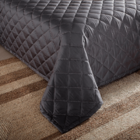 Jogo De Colcha Casal Queen Buddemeyer Luxus Lucca Iii Carbono