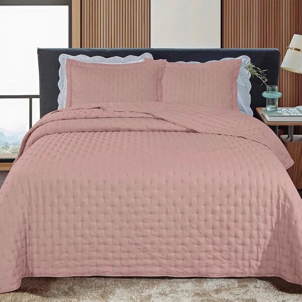 Jogo De Colcha Cobre Leito Lisa Dupla Face Stillus- Jolitex R