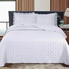 Jogo De Colcha Cobre Leito Toque Macio Dupla Face Com Porta T