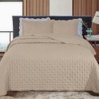 Jogo De Colcha Cobre Leito Toque Macio Dupla Face Com Porta T