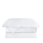 Jogo De Colcha Damask Casal Camesa Branco Un