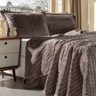 Jogo De Colcha Em Plush King La Dotta Bege Un