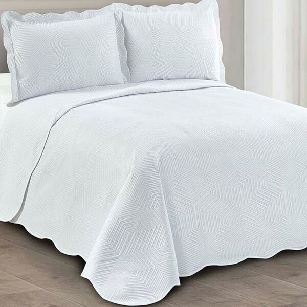 Jogo De Colcha Jazz King Camesa Branco Un