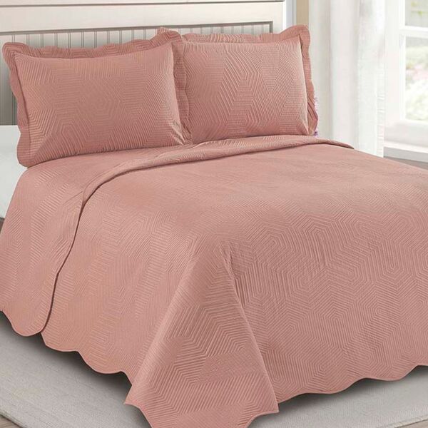 Jogo De Colcha Jazz Solteiro Camesa Rosa Un