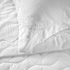 Jogo De Colcha King Altenburg Cetim 300 Fios Heritage Branco