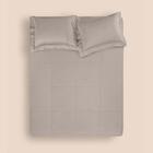 Jogo De Colcha King Altenburg Haus Cetim 600 Fios Aura Cinza