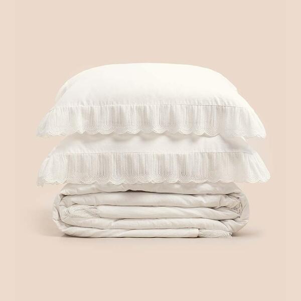 Jogo De Colcha King Altenburg Haus Puro Algodão Bovary Branco