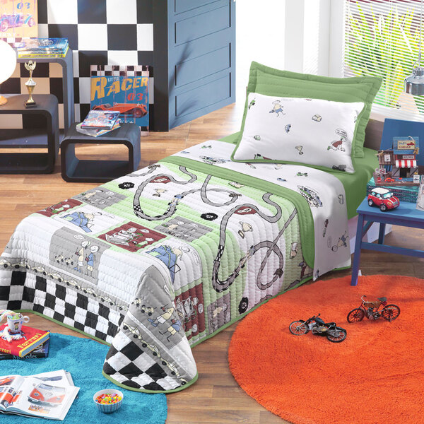 Jogo De Colcha Premier Kids Malha Íons De Prata Meninos Fórmu