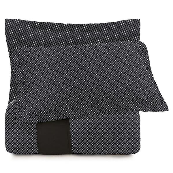 Jogo De Colcha Solteiro Altenburg Toque Acetinado Slim Preto