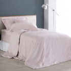 Jogo De Colcha Solteiro Buddemeyer Damask Square Rosa Pluma S