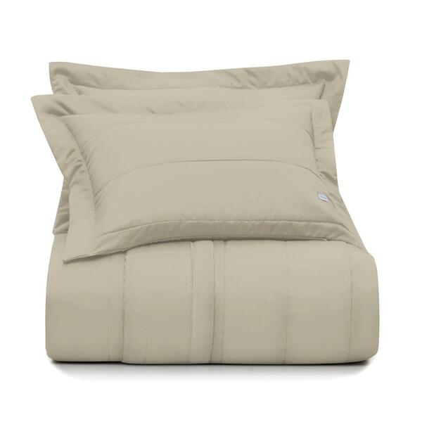 Jogo De Colcha Super King Altenburg Cetim 300 Fios Marrom