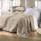 Jogo De Colcha Super King Altenburg Cetim 300 Fios Marrom