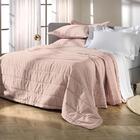 Jogo De Colcha Super King Altenburg Cetim 300 Fios Rosa