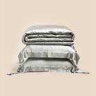 Jogo De Colcha Super King Altenburg Haus Seda Mulberry Cinza