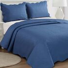 Jogo De Colcha Tressê Casal Camesa Azul Un