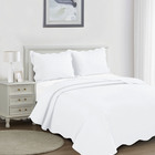 Jogo De Colcha Tressê Solteiro Camesa Branco Un