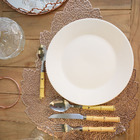 Jogo De Colheres De Chá Em Inox E Plástico Lyor  16cm 6 Peças