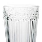 Jogo De Copo De Vidro Transparente 380ml Flowers - Casambient