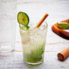 Jogo De Copo De Vidro Transparente 380ml Flowers - Casambient