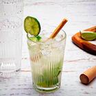 Jogo De Copo De Vidro Transparente 380ml Flowers - Casambient