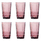 Jogo De Copos Alto Lyor Libélula 330ml 6 Peças Lilás