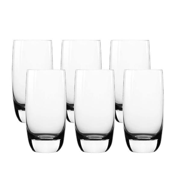 Jogo De Copos Altos Em Cristal Fracalanza Jazz 460ml 6 Peças