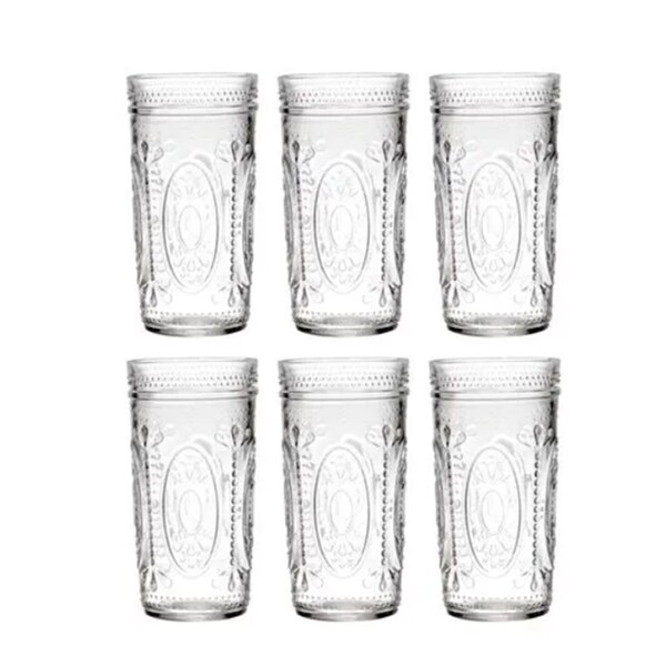 Jogo De Copos Berlim Em Vidro 6 Peças