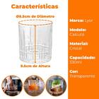 Jogo De Copos De Cristal De Whisky Transparente Calcutá 330ml