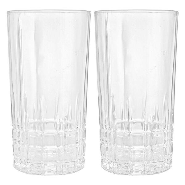 Jogo De Copos De Cristal Transparente Calcutá 370ml 2 Peças -