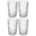 Jogo De Copos De Cristal Transparente Martelado Petra 330ml 4