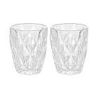 Jogo De Copos De Vidro Diamond Transparente 270ml 2 Peças - L