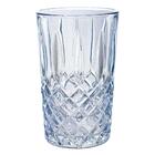 Jogo De Copos De Vidro Lumini Azul Espelhado 380ml - Casambie