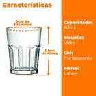 Jogo De Copos De Vidro Shot Dose Cachaça Chicago 6 Peças - Le