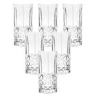 Jogo De Copos De Vidro Transparente 6 Peças