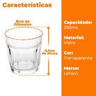 Jogo De Copos De Vidro Transparente Atlanta 3 Peças 250ml - L