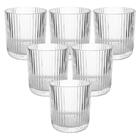 Jogo De Copos De Vidro Transparente Graffiato 320ml 6 Peças -