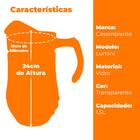 Jogo De Copos E Jarra Folha Lumini Transparente 7 Peças - Cas